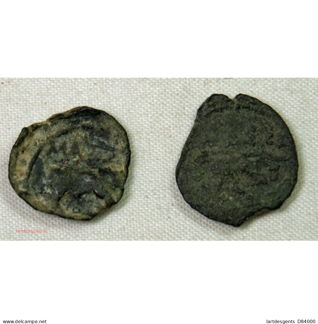 GAULOISE - Lot De 2 Bronze Au Taureau De Marseille - Keltische Münzen