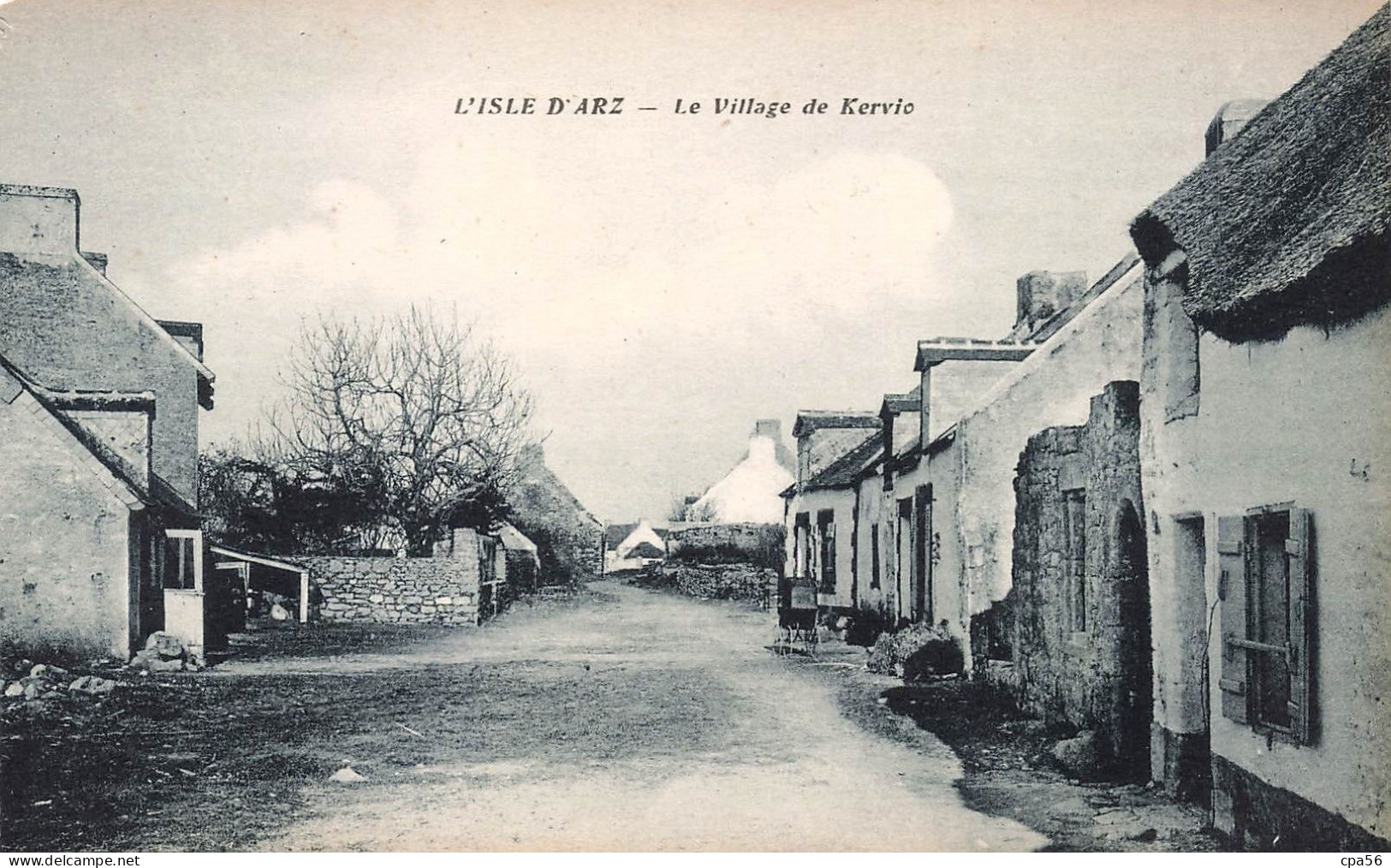 L'isle île D'ARZ - ARZ - Le Village De KERVIO (cliché Vers 1914) VENTE DIRECTE X - Sonstige & Ohne Zuordnung