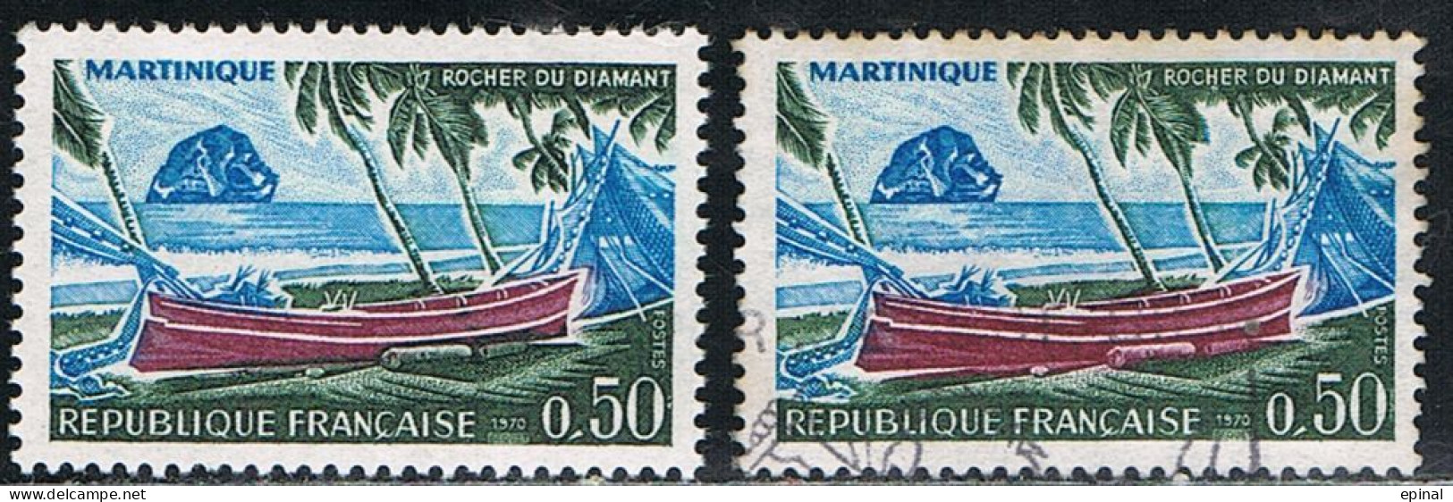 FRANCE : N° 1644 ** Et Oblitéré (Rocher Du Diamant -Martinique-) - PRIX FIXE - - Ungebraucht