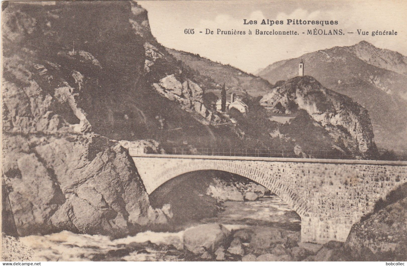 MEOLANS  (Alpes-de-Haute-Provence):  De Prunières à Barcelonnette - Vue Générale - Sonstige & Ohne Zuordnung