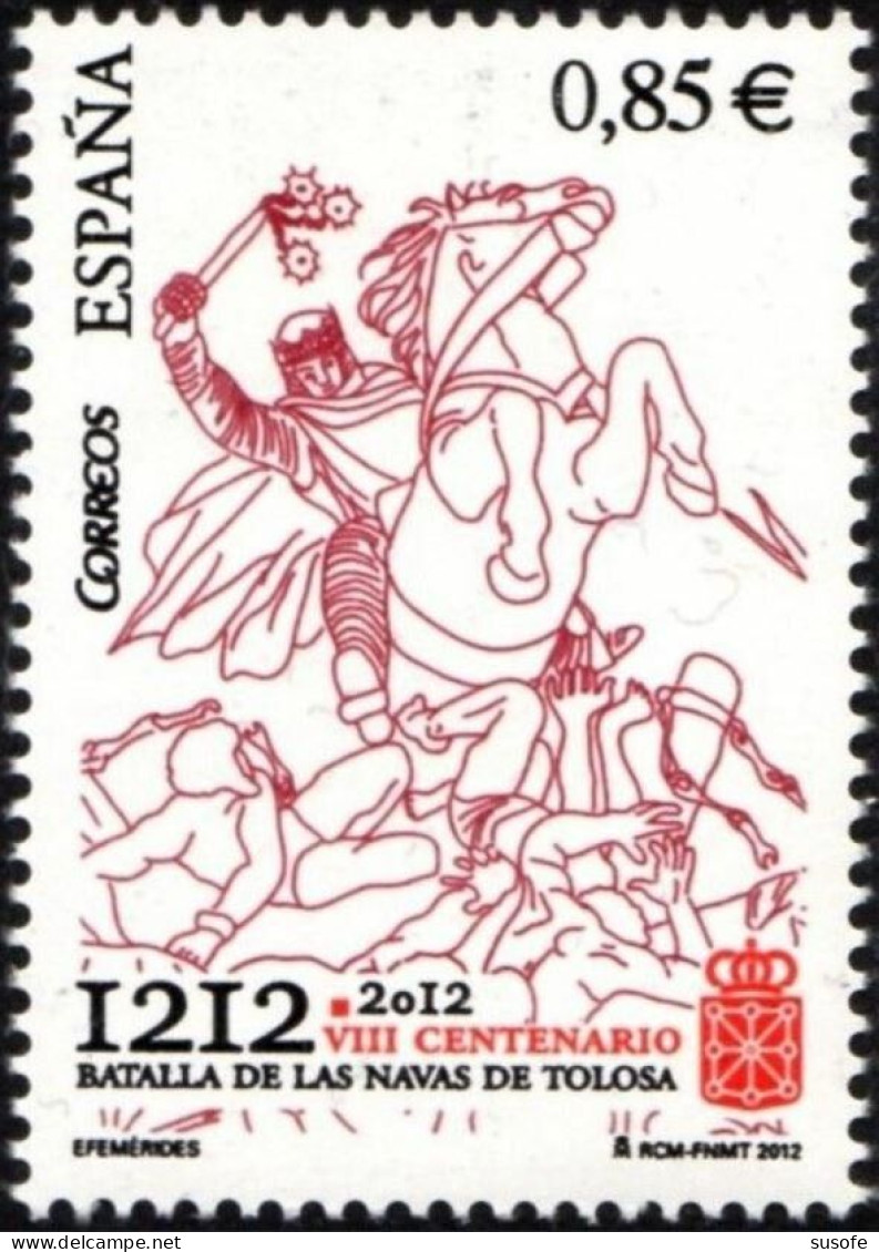 España 2012 Edifil 4704 Sello ** Centenario De La Batalla De Navas De Tolosa Michel 4677 Yvert 4381 Spain Stamp Timbre - Unused Stamps