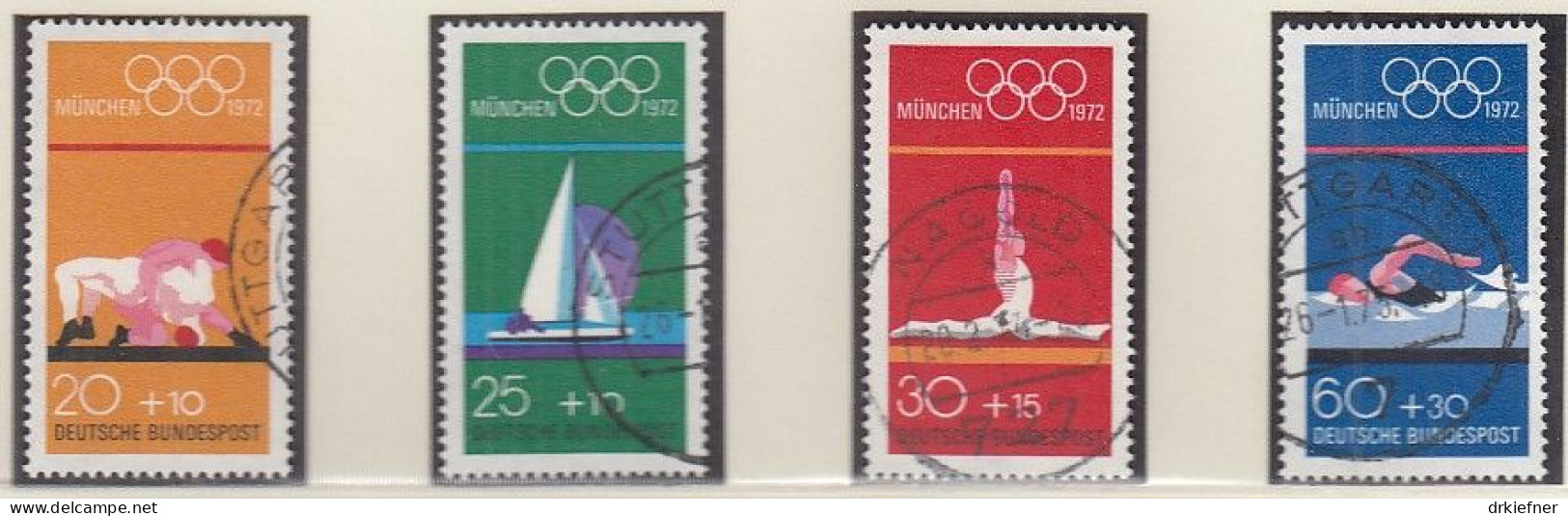 BRD  719-722, Gestempelt, Olympische Spiele München, 1972 - Gebraucht