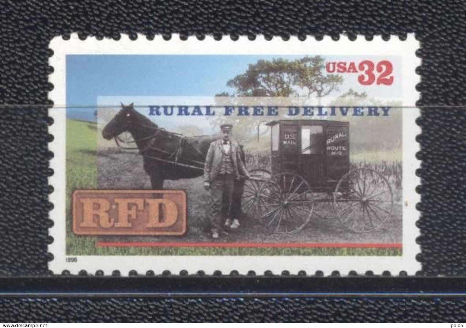 USA 1996- Rural Free Delivery Set (1v) - Unused Stamps