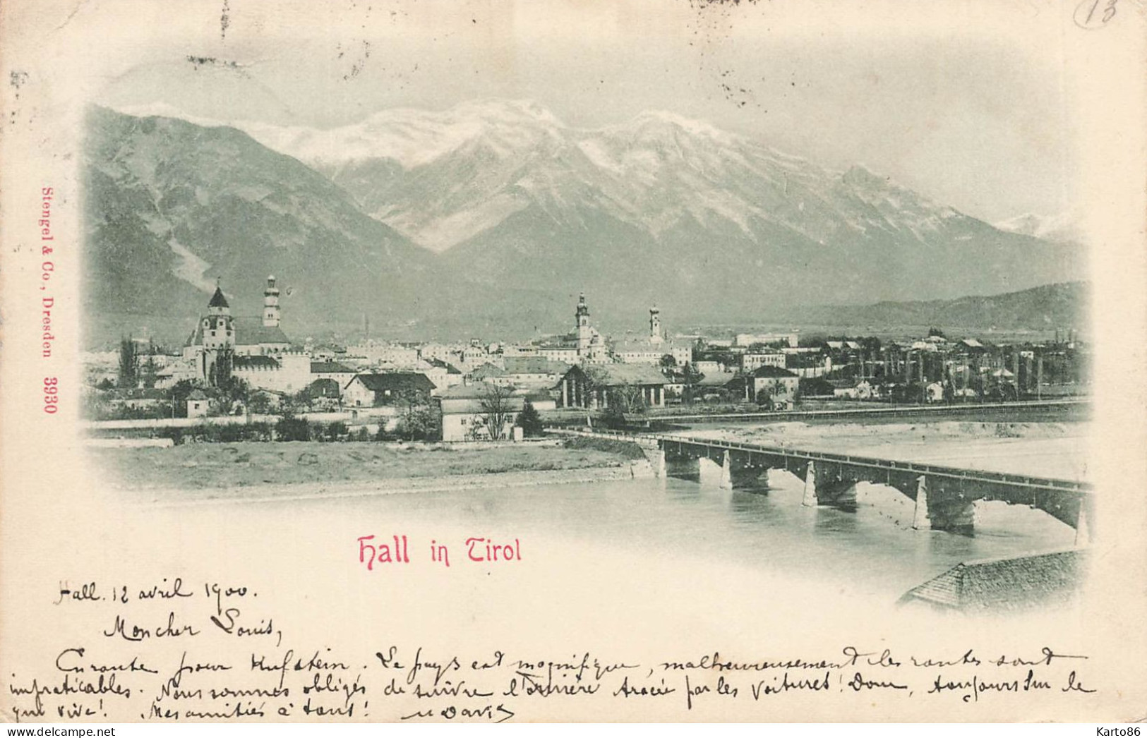 Hall In Tirol * 1900 ! * Tyrol * Austria Autriche Osterreich - Hall In Tirol