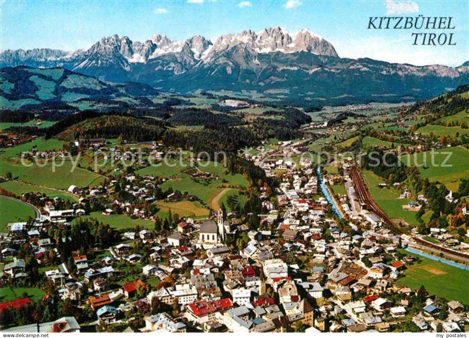 72846816 Kitzbuehel Tirol Fliegeraufnahme Kitzbuehel - Autres & Non Classés