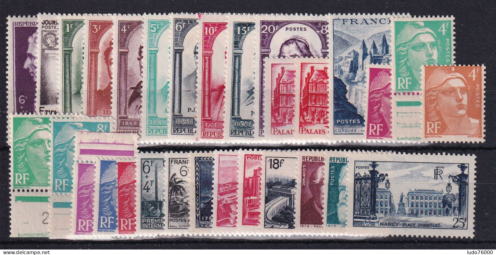 D 810 / LOT ANNEE 1948 COMPLETE NEUF** COTE 60€ - Sammlungen