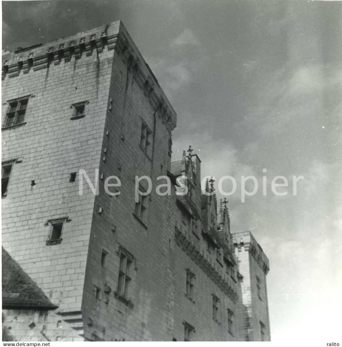 MONTSOREAU Vers 1960 Le Château Photo 14 X 14 Cm MAINE-ET-LOIRE - Plaatsen