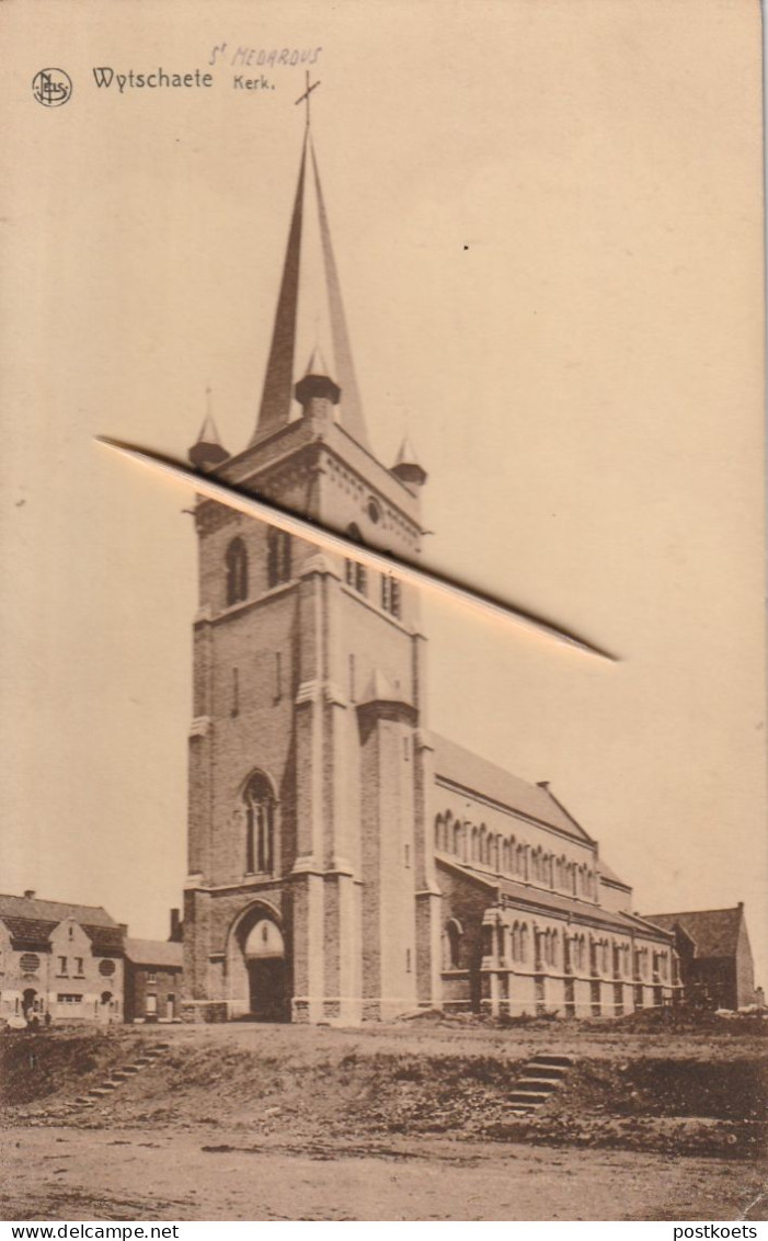 Wijtschate, Wytschaete, Kerk, 2 Scans - Sonstige & Ohne Zuordnung