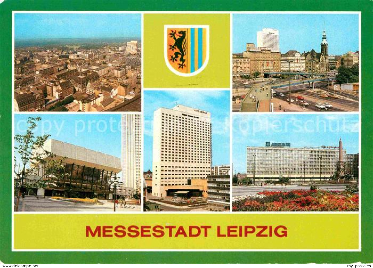 72846762 Leipzig Neues Gewandhaus Hotel Merkur Fussgaengerbruecke Interhotel Lei - Leipzig