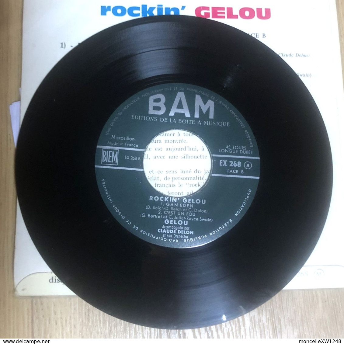 Gelou - 45 T EP Rockin' (1961) - 45 T - Maxi-Single