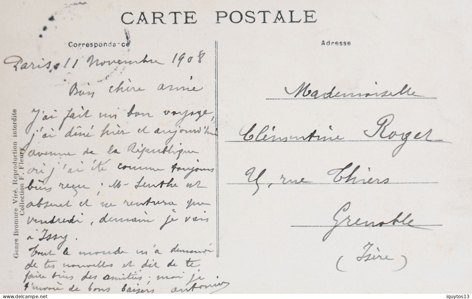 CPA. [75] > TOUT PARIS > N° 1956 - (pas Vue) - Rue St-Maur à La Rue Claude Vellefaux - (Xe Arrt.) - 1908 - TBE - Distretto: 10