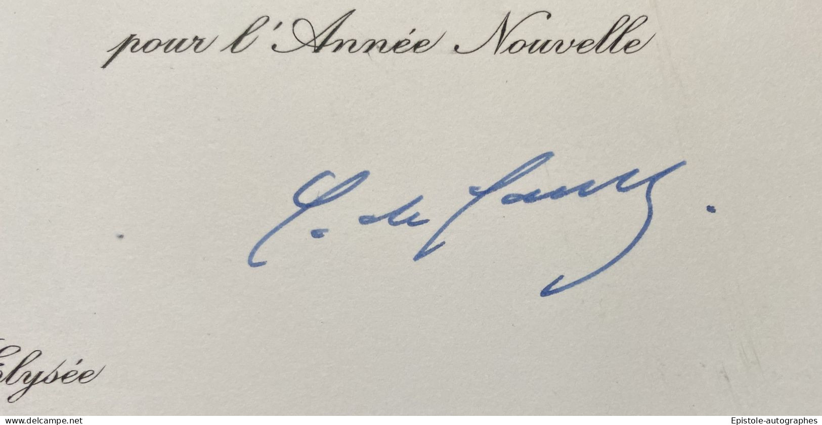 Général De GAULLE Et Yvonne De Gaulle – Carte Signée + Carte Autographe Signée - 1964 - Historische Personen
