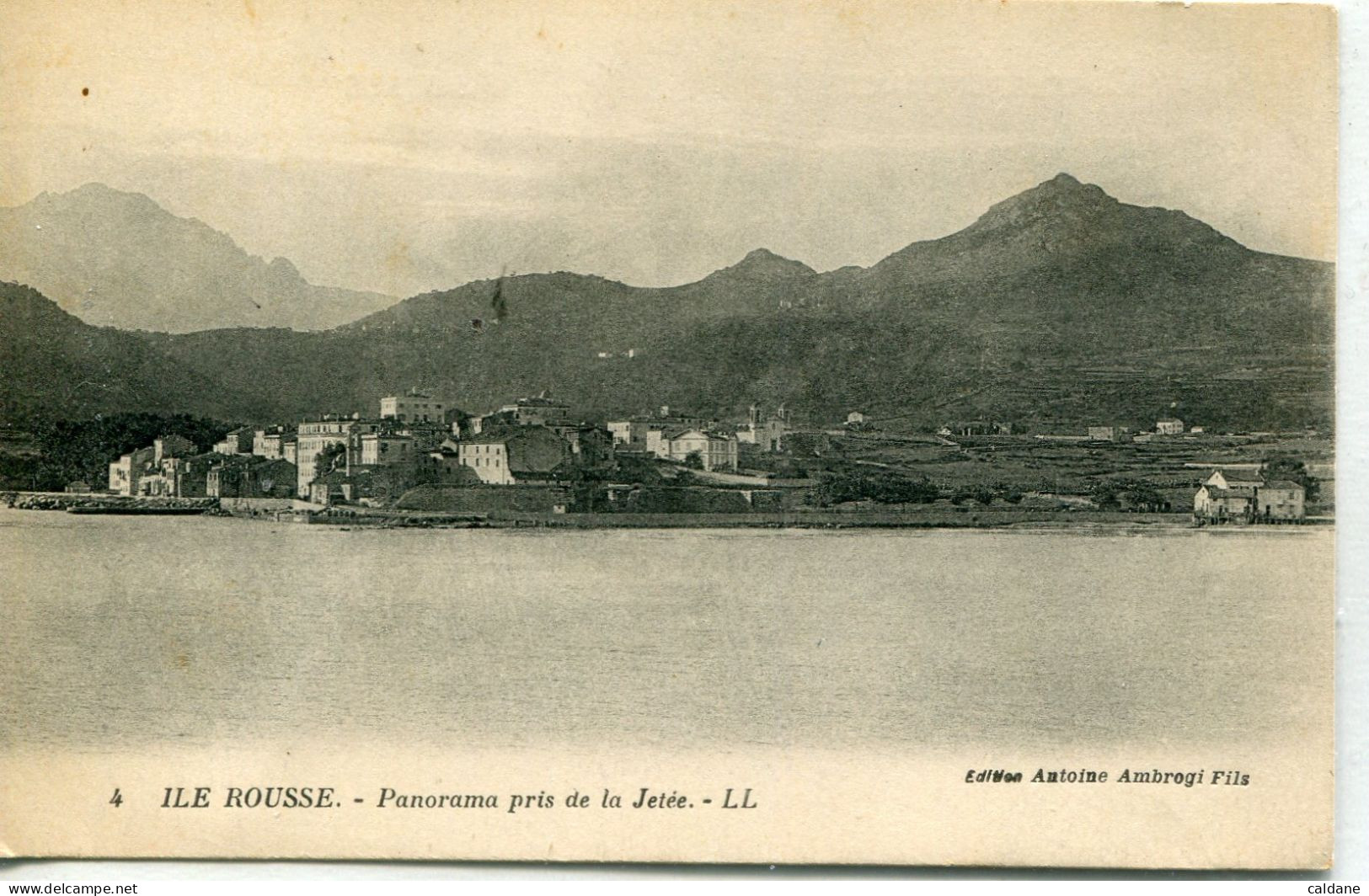 2B- CORSE -   ILE ROUSSE - Panorama Pris De La Jetée - Bastia