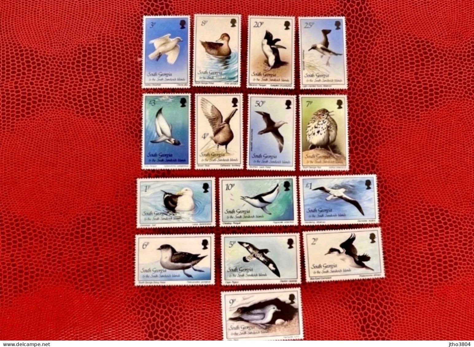 SOUTH GEORGIA 1987 15v Neuf ** MNH Mi 150 / 164 Duck Canard Ucello Oiseau Bird Pájaro Vogel - Other & Unclassified