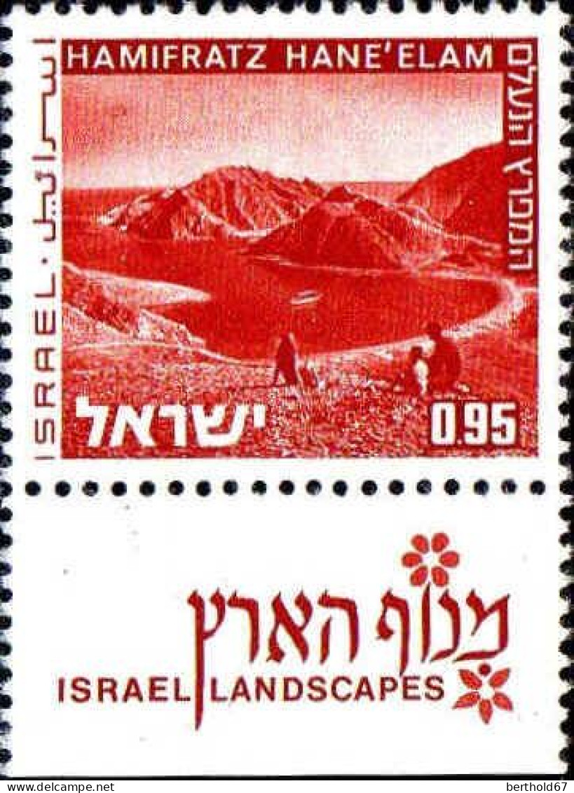 Israel Poste N** Yv: 469 Mi:535x Hamifratz Hane'Elam (Tabs) - Neufs (avec Tabs)