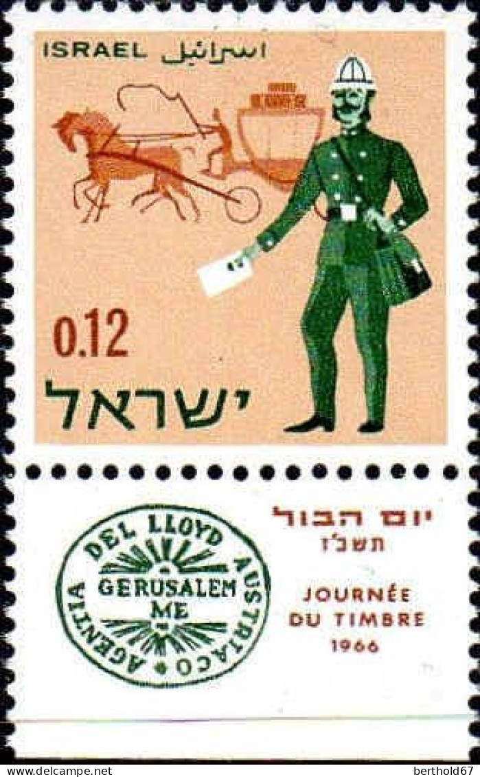 Israel Poste N** Yv: 326/329 Journée Du Timbre (Tabs) - Unused Stamps (with Tabs)