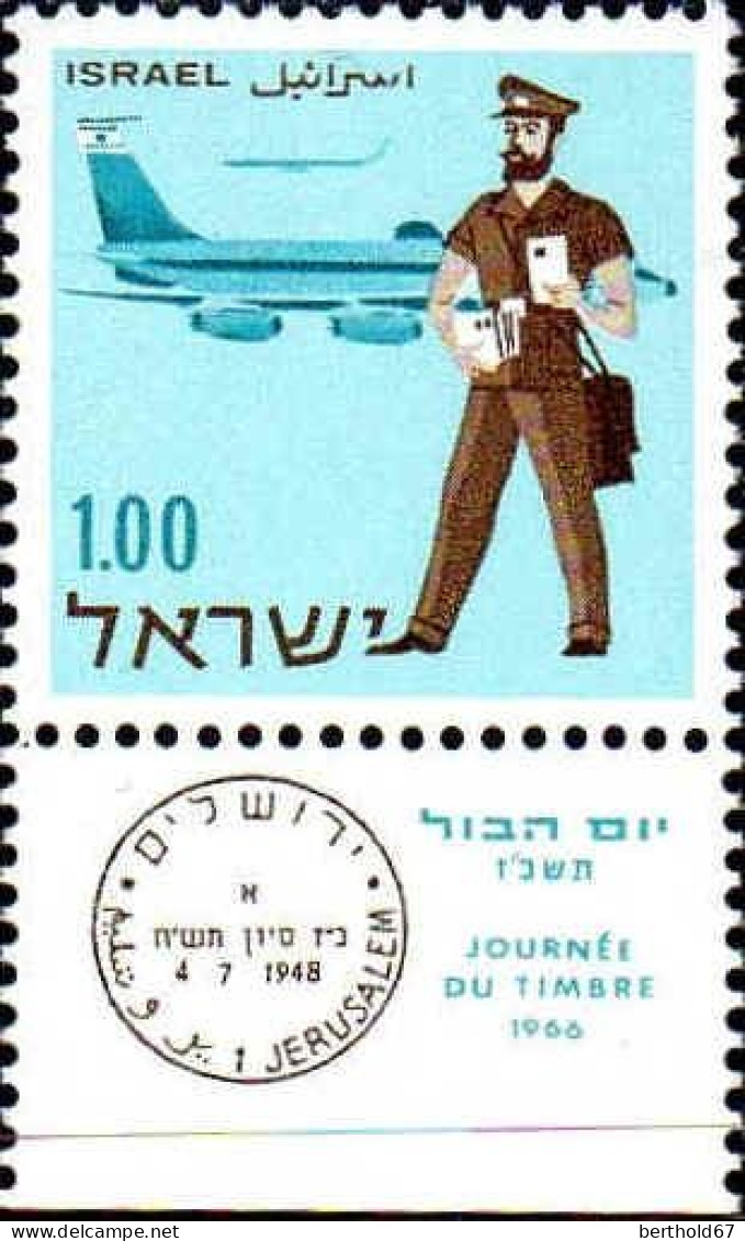 Israel Poste N** Yv: 326/329 Journée Du Timbre (Tabs) - Unused Stamps (with Tabs)