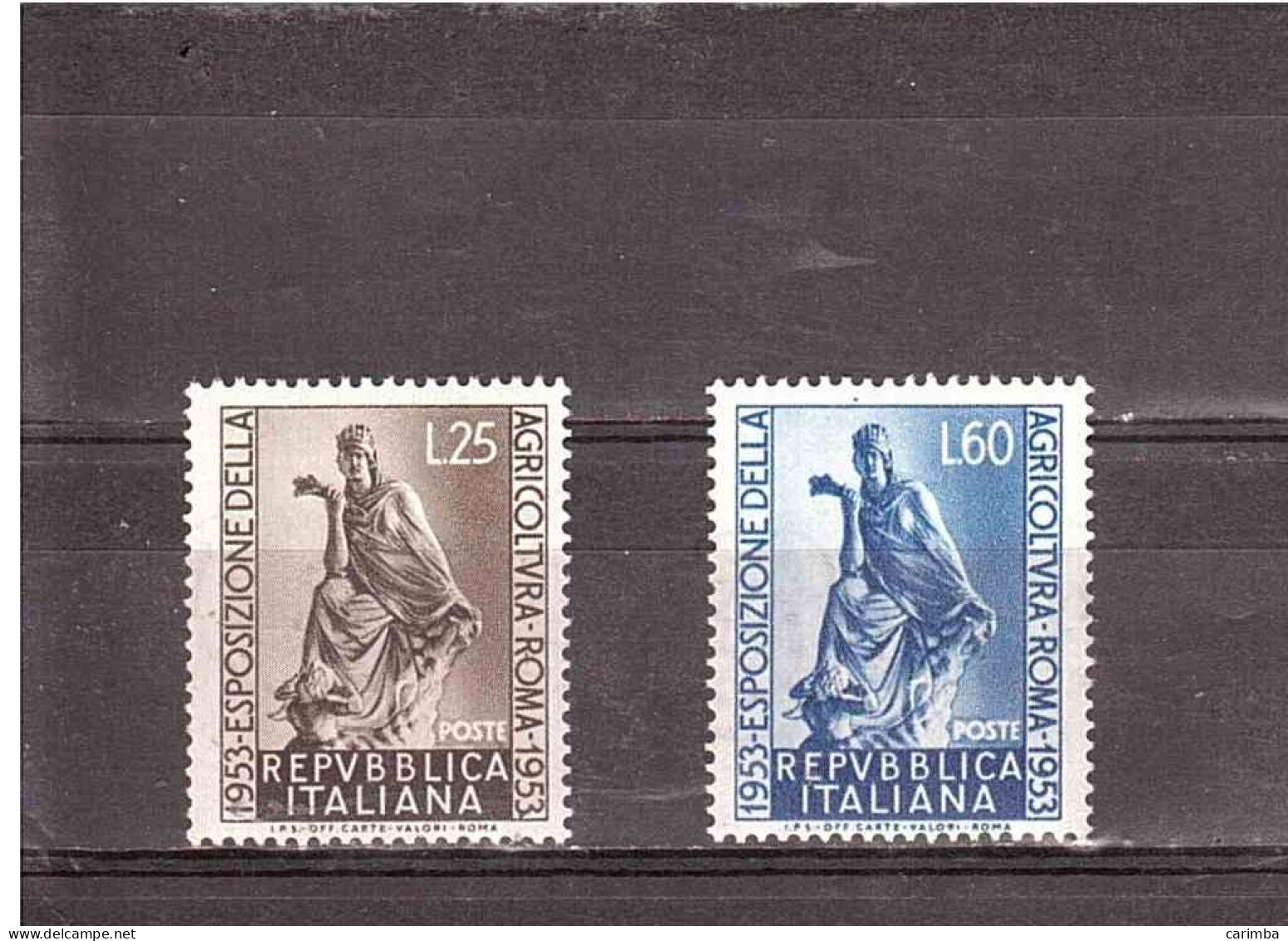 1953 ESPOSIZIONE AGRICOLTURA - 1946-60: Mint/hinged