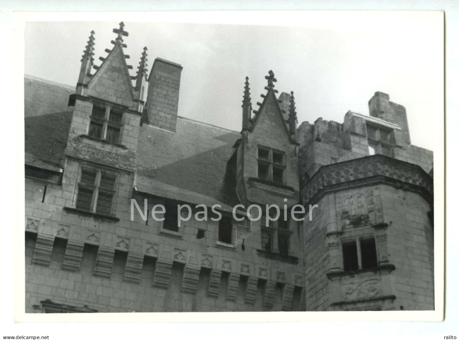 MONTSOREAU Vers 1960 Le Château Photo 14 X 20 Cm MAINE-ET-LOIRE - Lugares