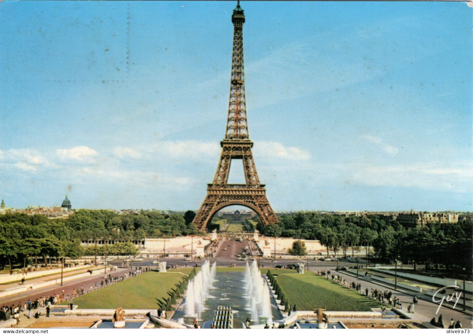 PARIS - Les Jardins Du Trocadero Et La Tour Eiffel - Parcs, Jardins