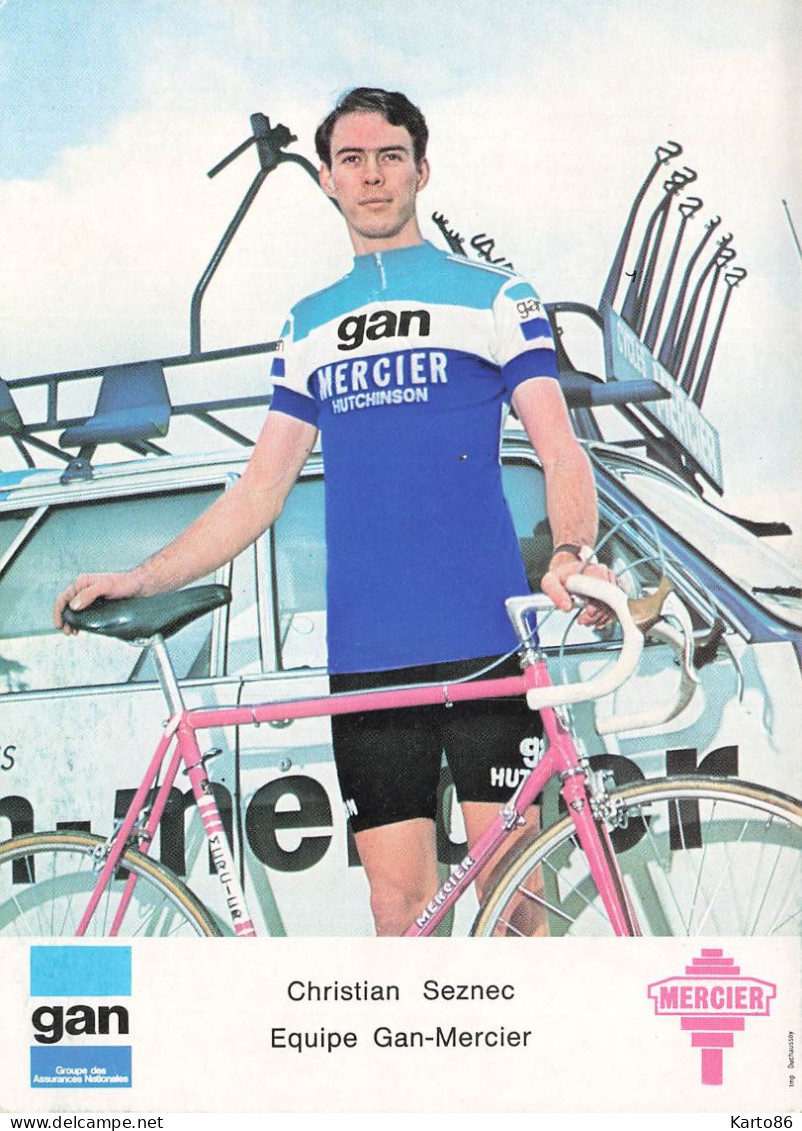 Cyclisme * Coureur Cycliste Christian SEZNEC Né à Brest * équipe GAN MERCIER * Tour De France Vélo - Cycling