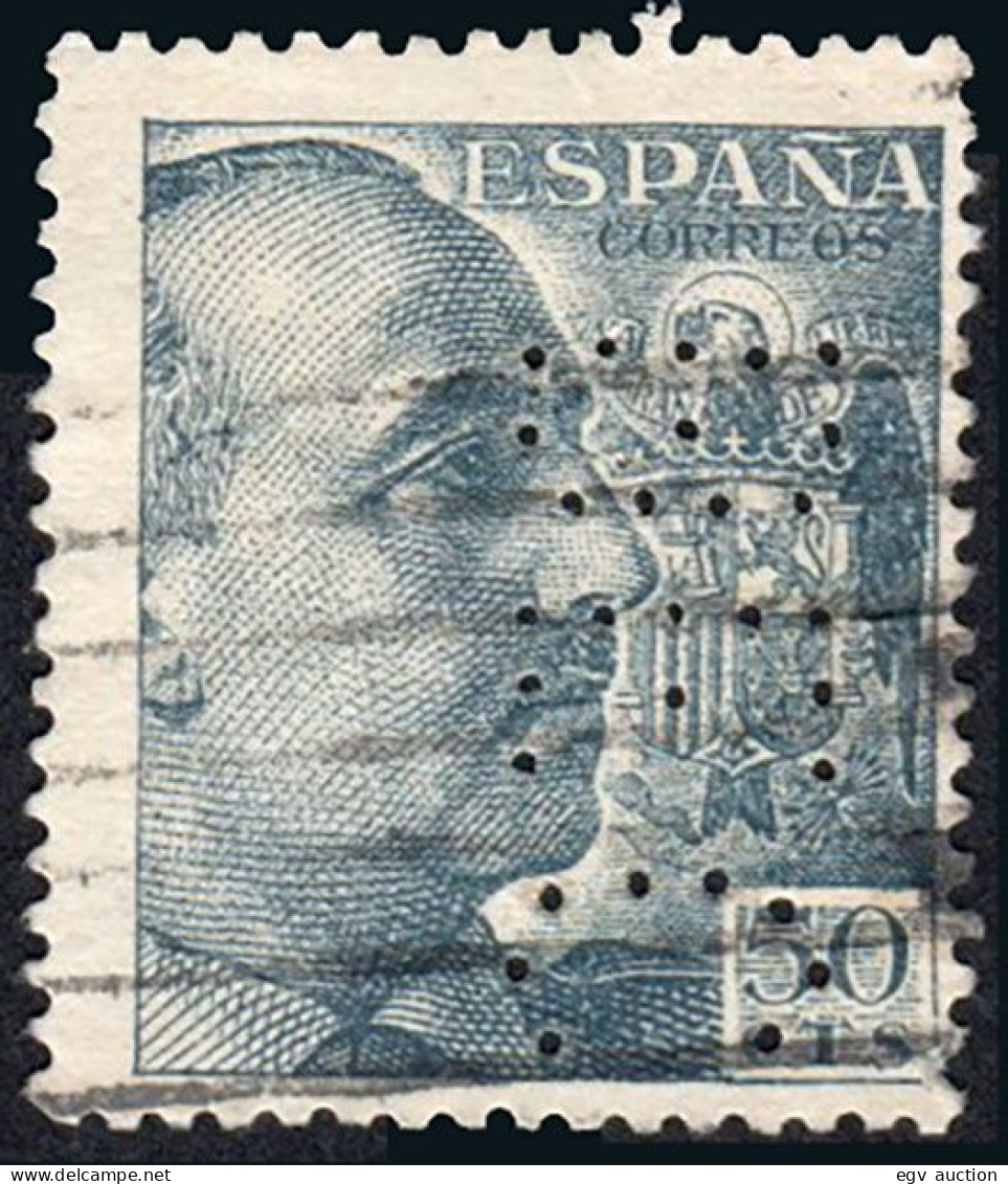 Madrid - Perforado - Edi O 1053 - "BEC" Grande (Banco) - Usados