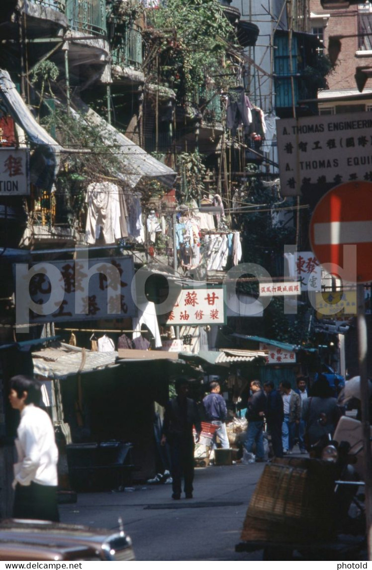 90s STREET SCENE HONG KONG HK CHINA 35mm  AMATEUR DIAPOSITIVE SLIDE NOT PHOTO FOTO NB4118 - Diapositives