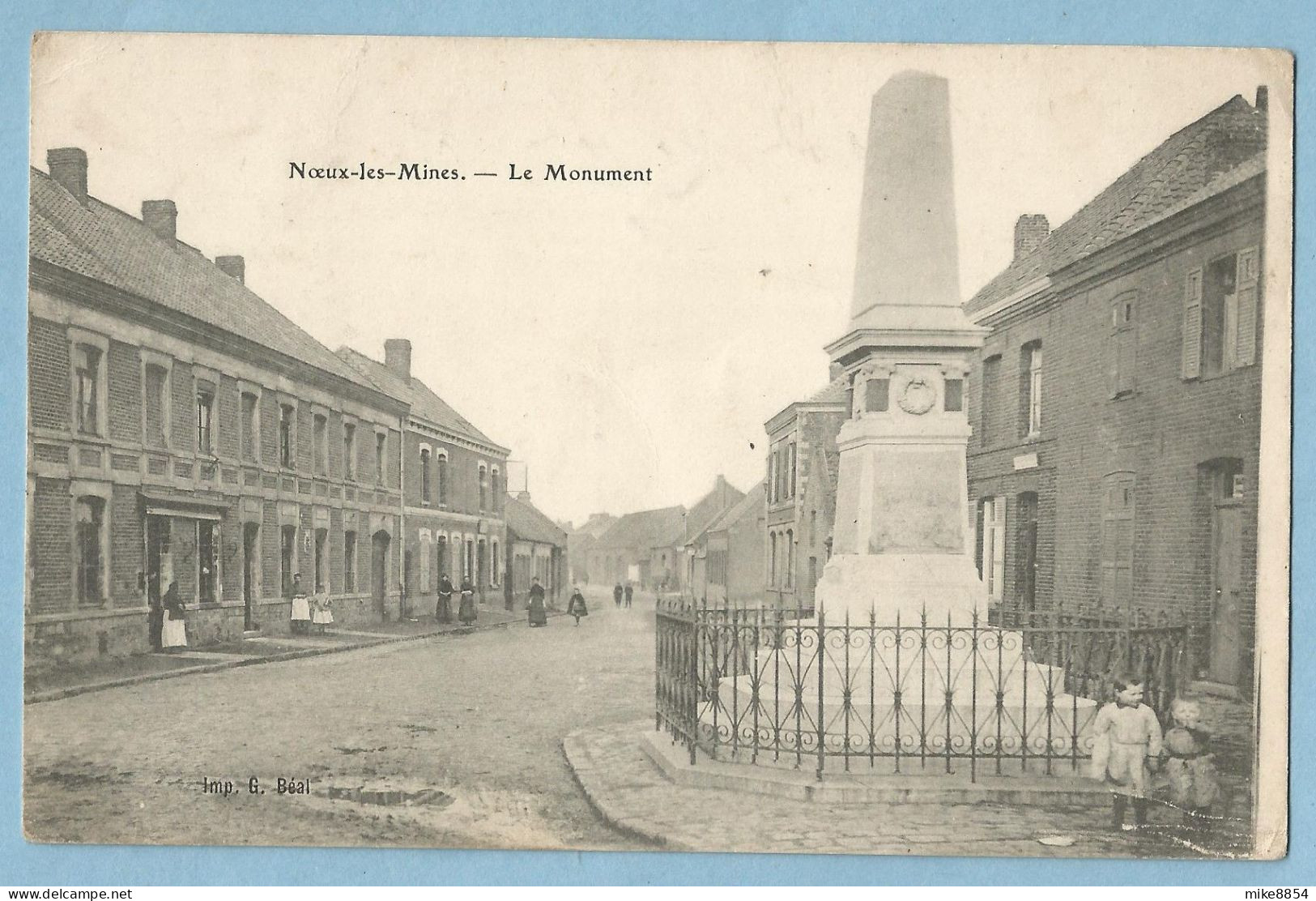 0872 CPA  NOEUX-LES-MINES (Pas De Calais)  Le Monument   +++++++++++++++++++++++ - Noeux Les Mines