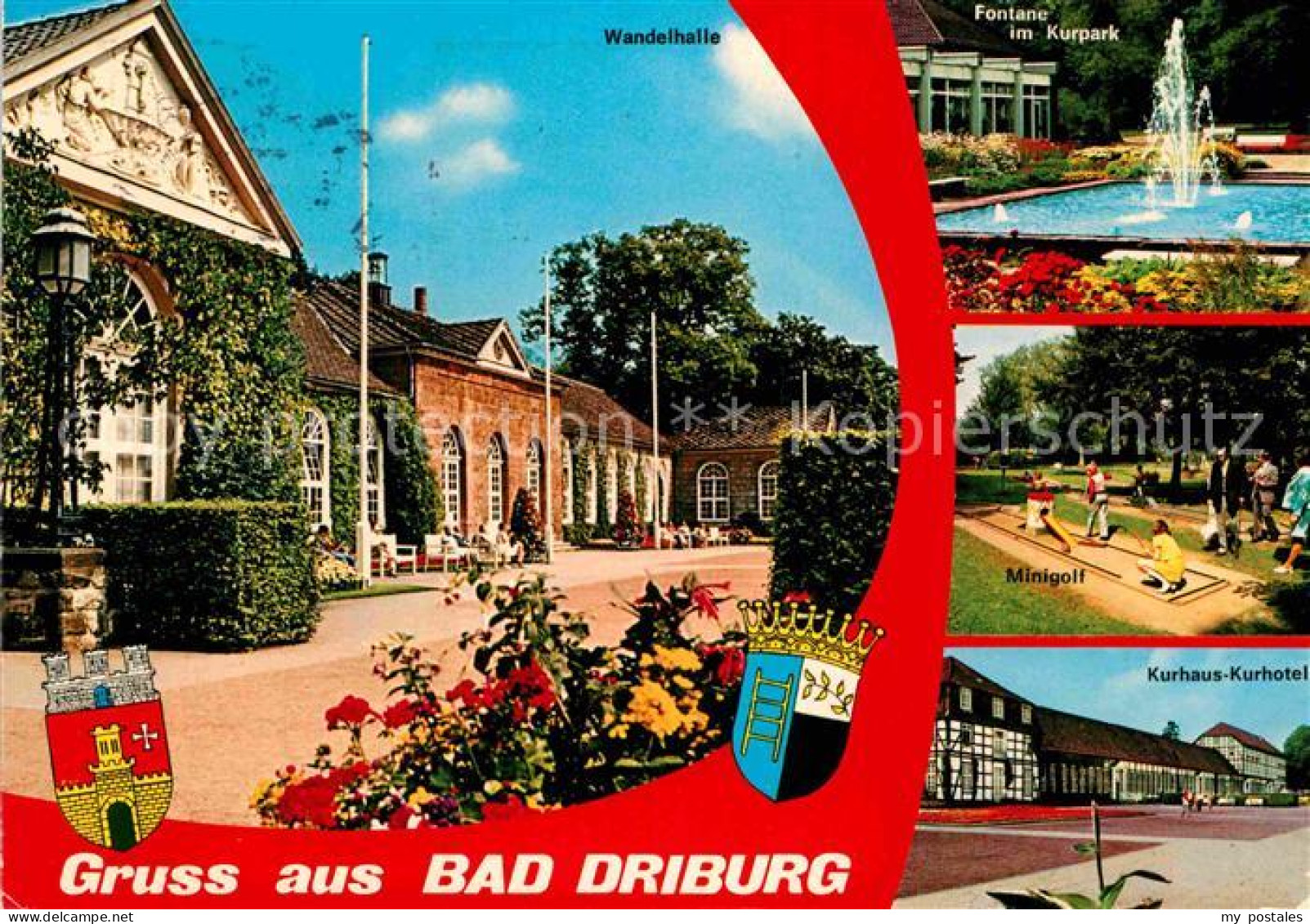 72846403 Bad Driburg Wandelhalle Kurhaus Kurhotel Fontaene Minigolf Alhausen - Bad Driburg