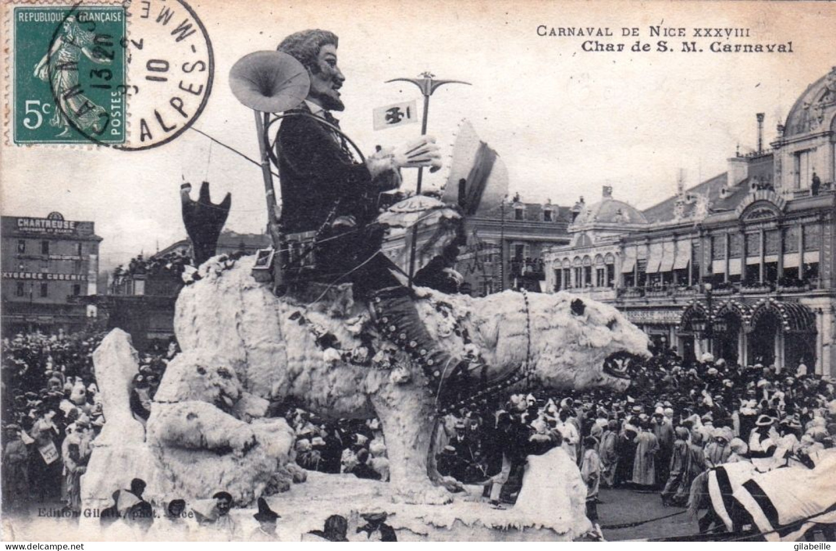 06 - Alpes Maritimes - Carnaval De NICE XXXVIII - Char De S M Carnaval - 1910 - Carnaval