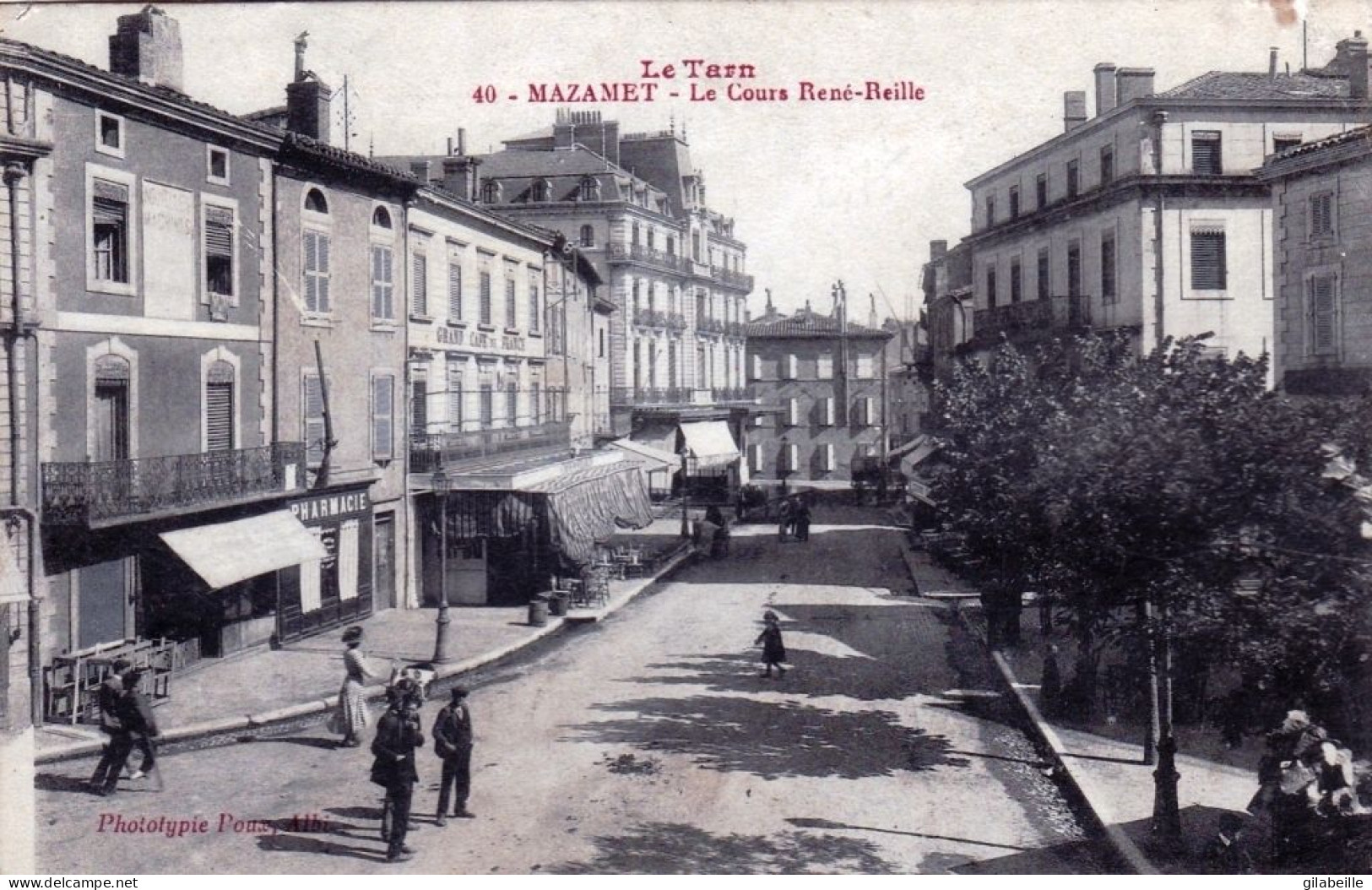 81 - Tarn - MAZAMET - Le Cours René Reille - Pharmacie - Mazamet