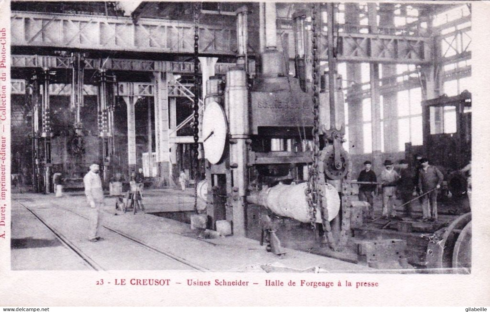 71 - Saone Et Loire - LE CREUSOT- Usines Schneider - Halle De Forgeage A La Presse - Le Creusot