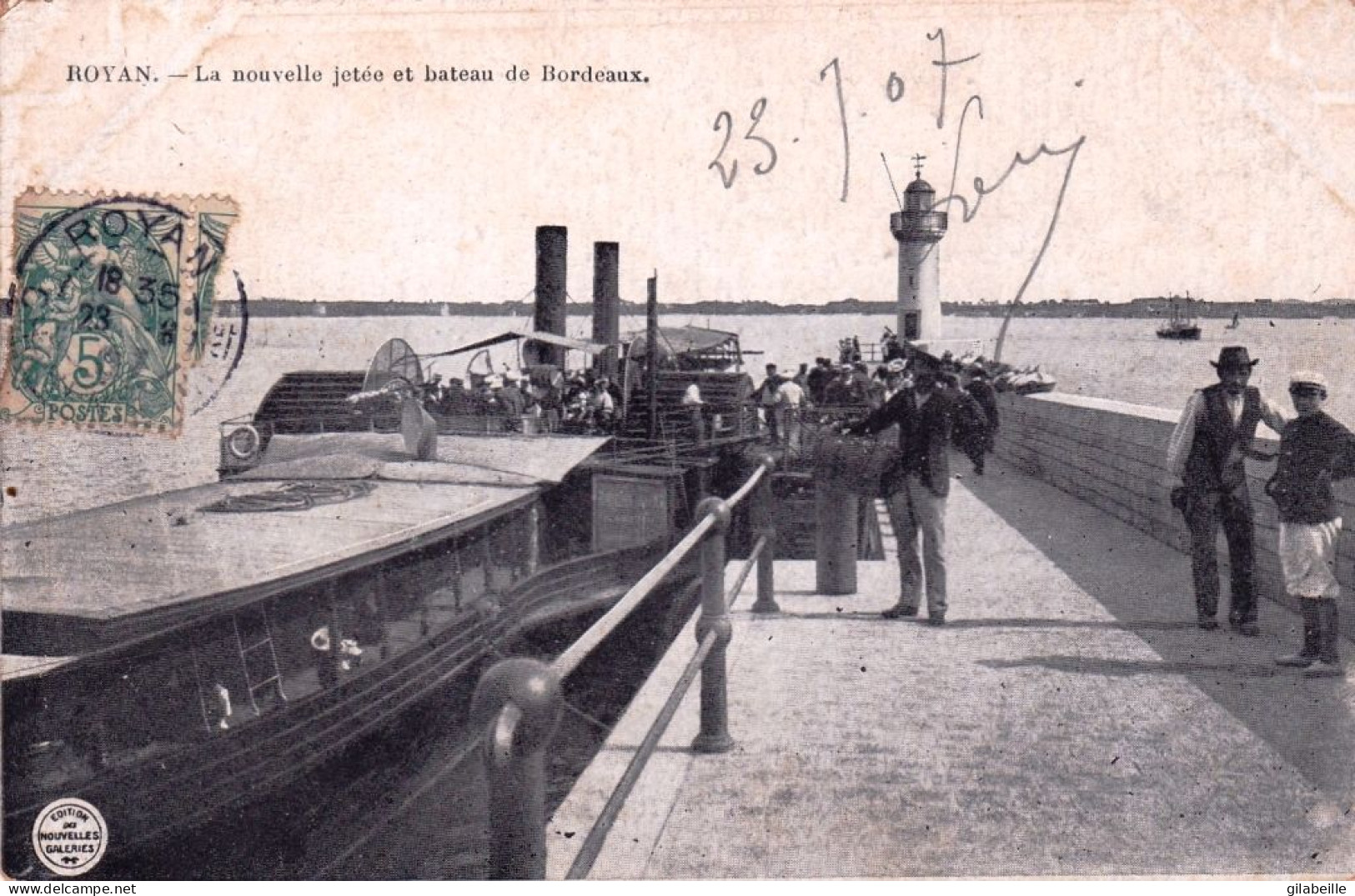 17 - Charente Maritime - ROYAN - La Nouvelle Jetée Et Le Bateau De Bordeaux - Royan