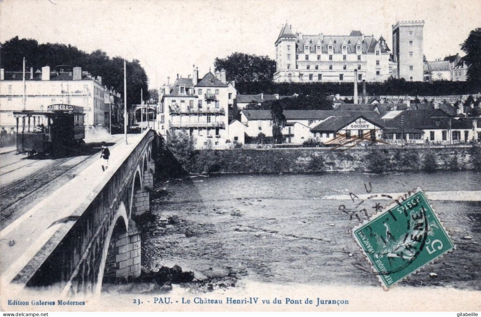 64 - Pyrenees Atlantiques - PAU - Le Chateau Henri IV Vu Du Pont De Jurancon - Pau