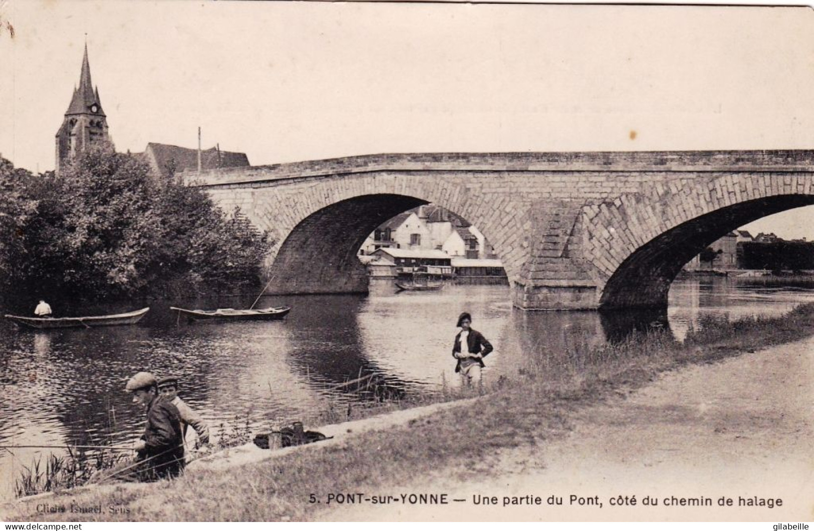 89 - Yonne -  PONT Sur YONNE - Une Partie Du Pont Coté Chemin De Halage - Pont Sur Yonne