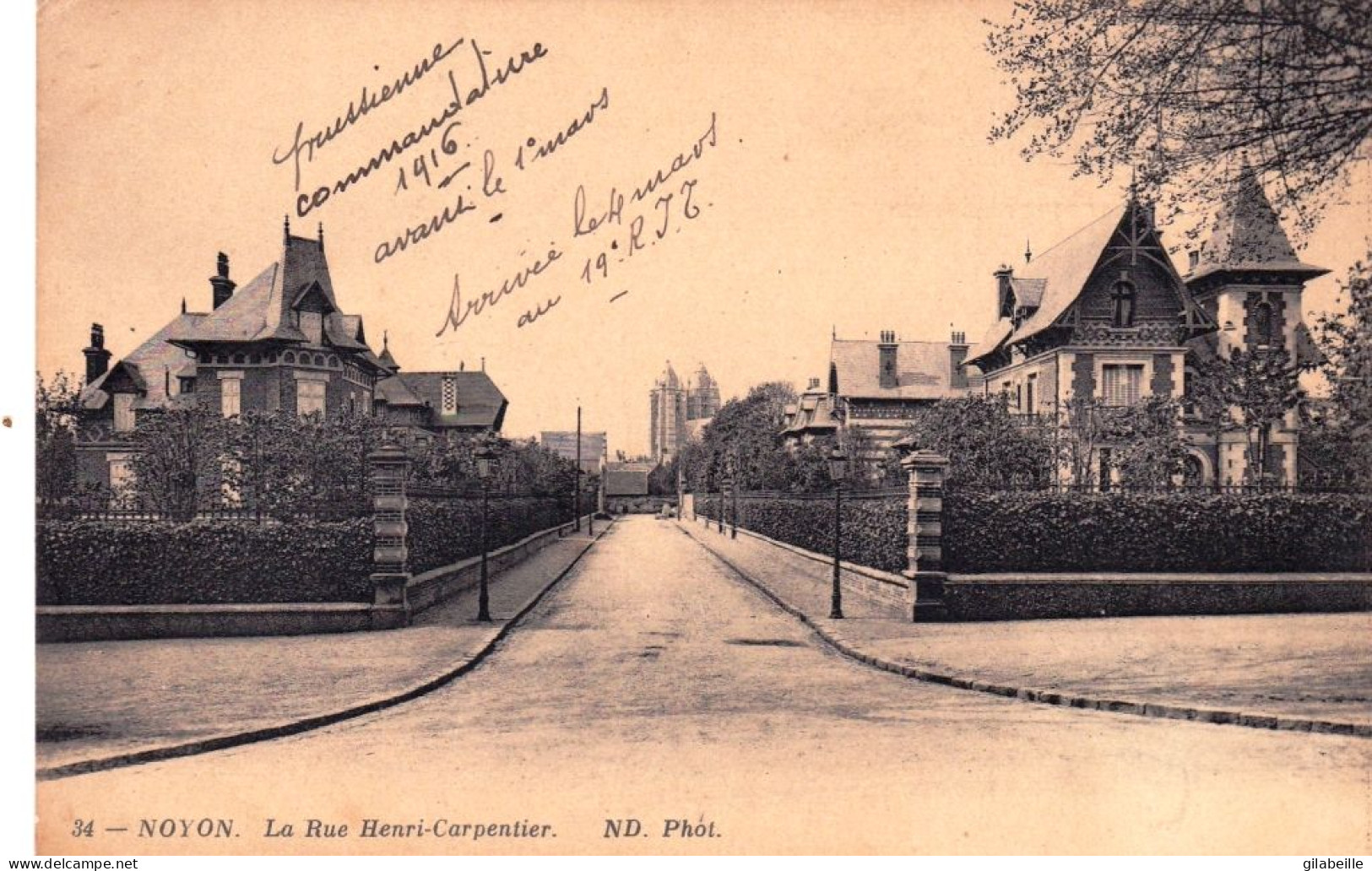 60 - Oise -  NOYON -  La Rue Henri Carpentier - Noyon