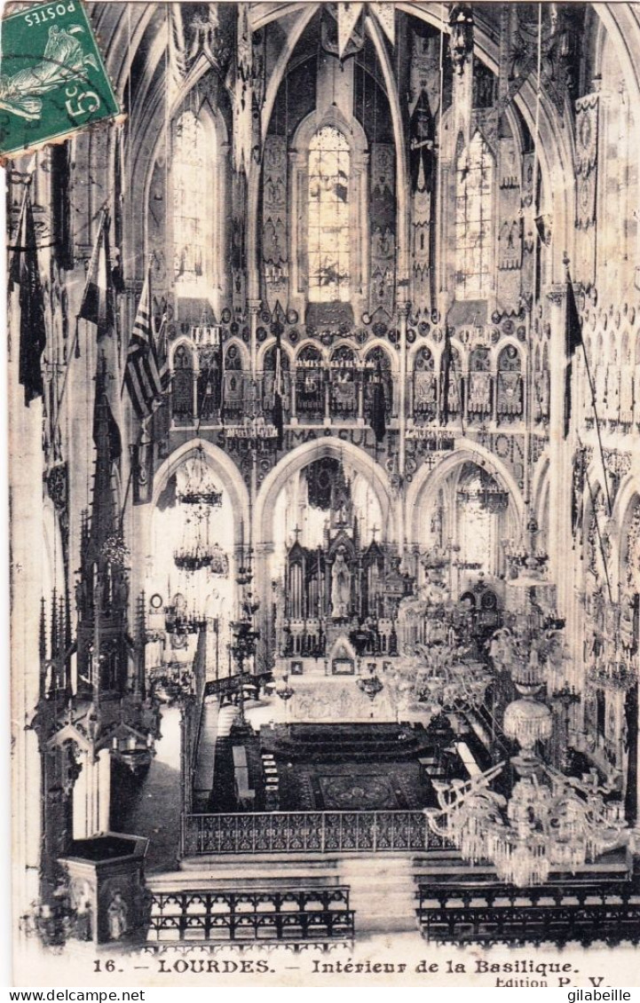 65 - Hautes Pyrenees - LOURDES - Interieur De La Basilique - Lourdes