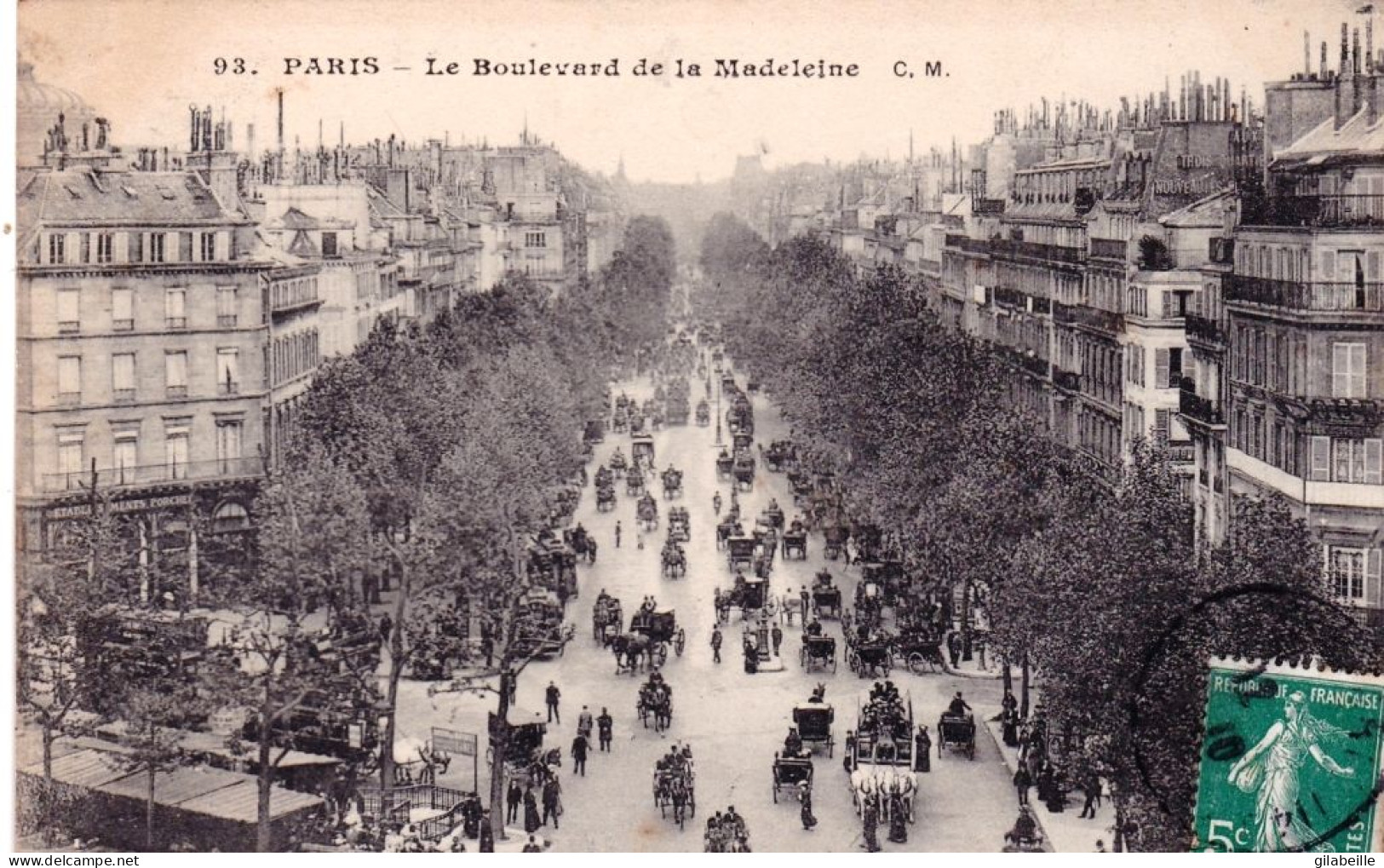 75 - PARIS 08 - Boulevard De La Madeleine - Distrito: 08