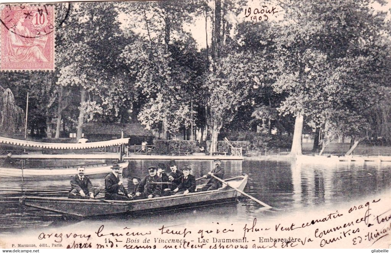 75 - PARIS 12 - Bois De Vincennes - Lac Daumesnil - Embarcadere - Arrondissement: 12