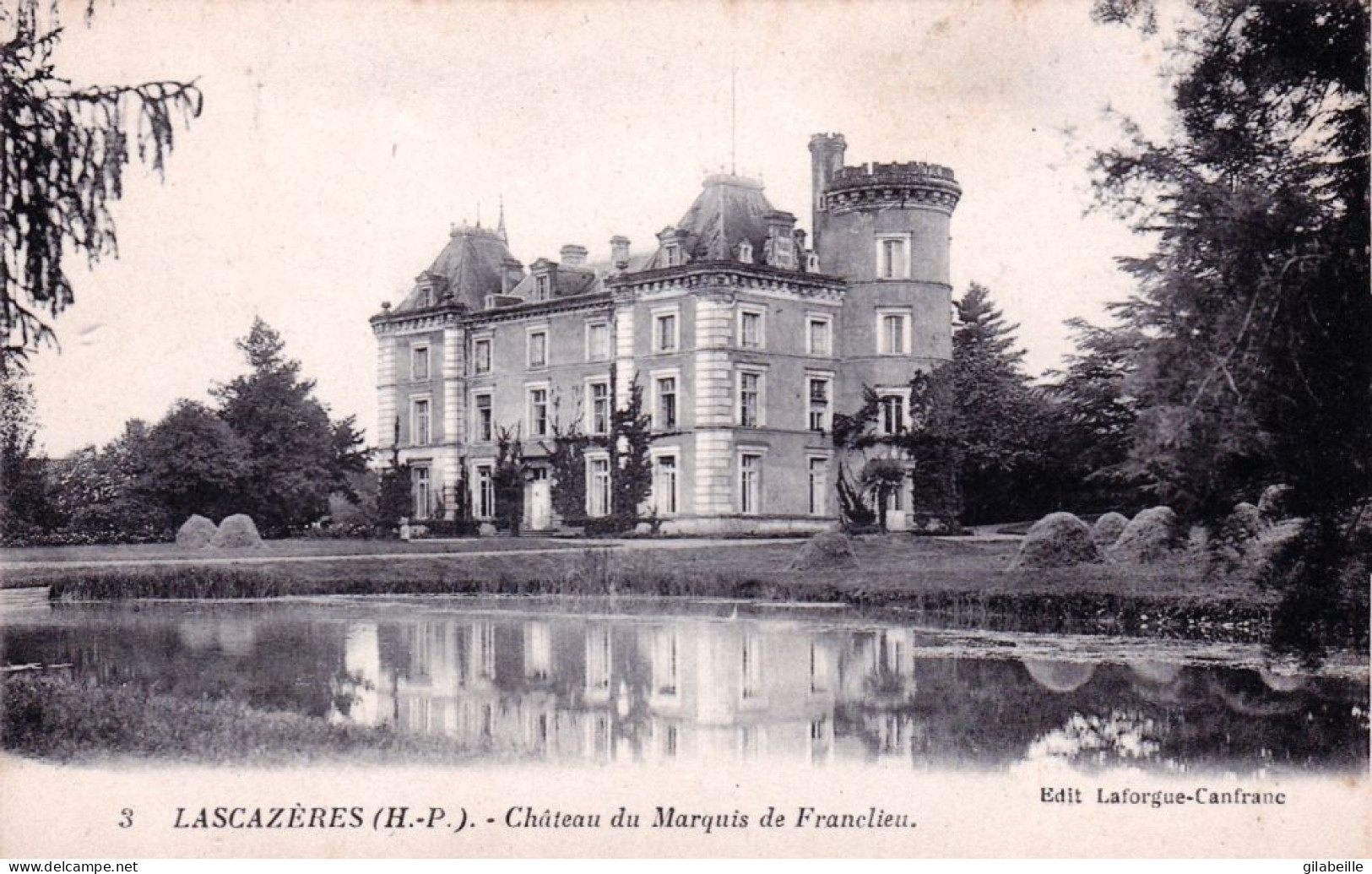 65 - Haute Pyrenees -  LASCAZERES - Chateau Du Marquis De Franclieu - Autres & Non Classés