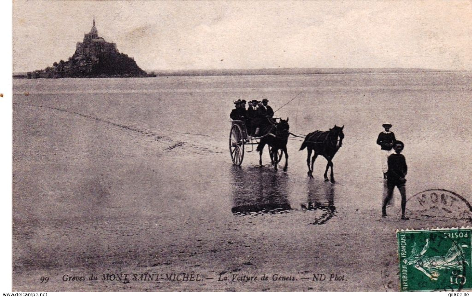 50 - Manche - Greve Du MONT SAINT MICHEL - La Voiture De Genets - Le Mont Saint Michel