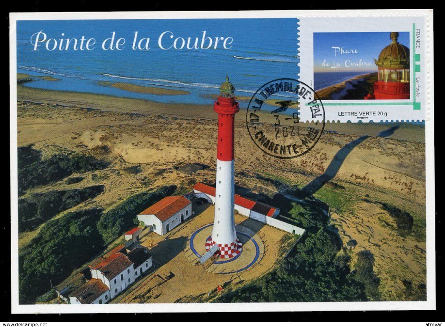 FRANCE (2021) Carte Maximum Card - 69 Assemblée PHILAPOSTEL La Tremblade Ronce-les-Bains - Phare Coubre Lighthouse Faro - 2020-…