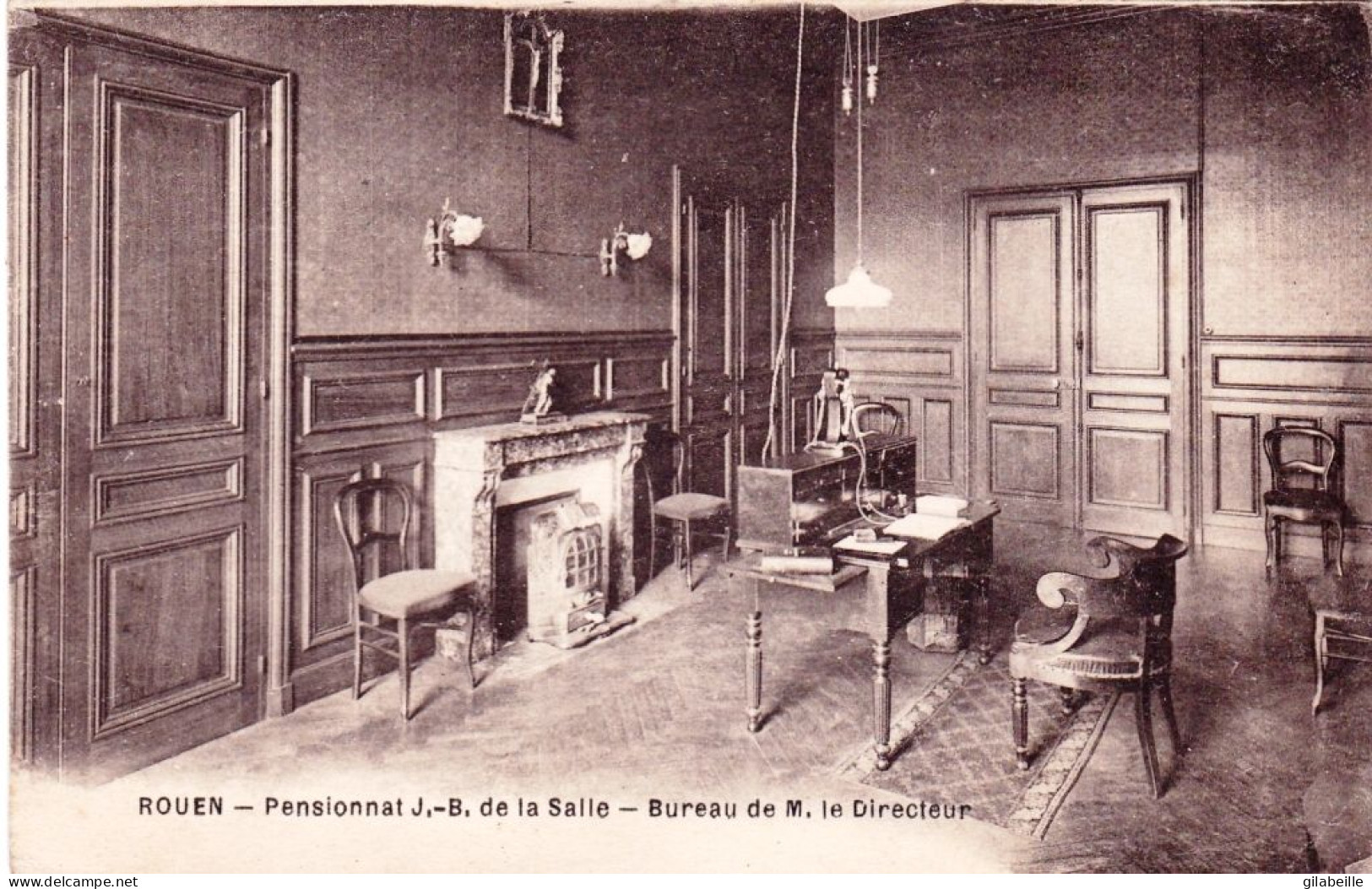 76 - Seine Maritime - ROUEN - Pensionnat Jean  Baptiste De La Salle - Bureau De M Le Directeur - Rouen