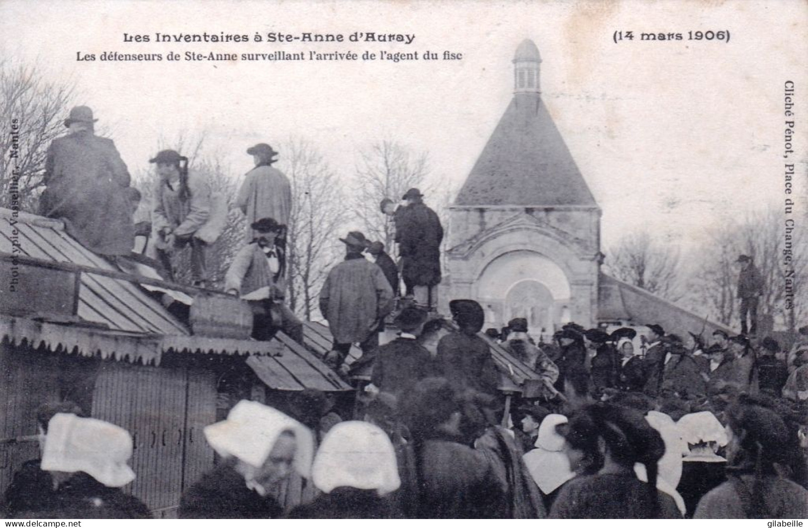 56 - Les Inventaires A SAINTE ANNE D AURAY - Les Defenseurs Surveillant L Arrivée De L Agent Du Fisc - Sainte Anne D'Auray