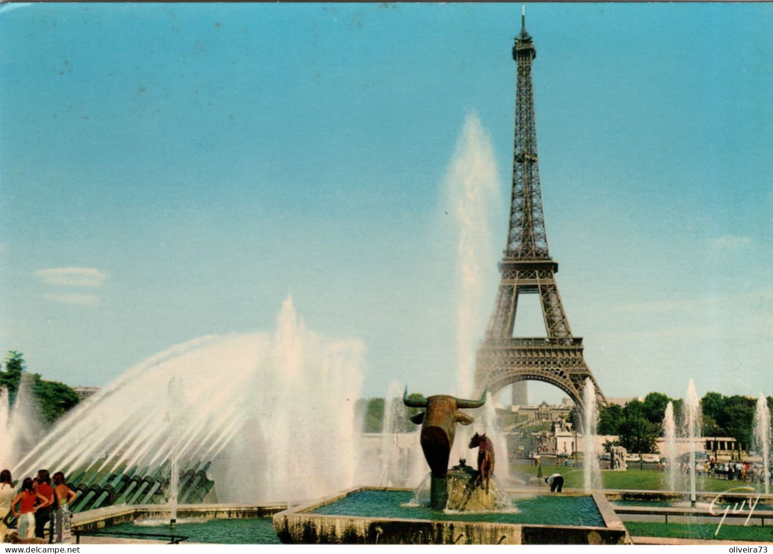PARIS - Les Jets D'eau Du Trocadero Et La Tour Eiffel - Eiffeltoren