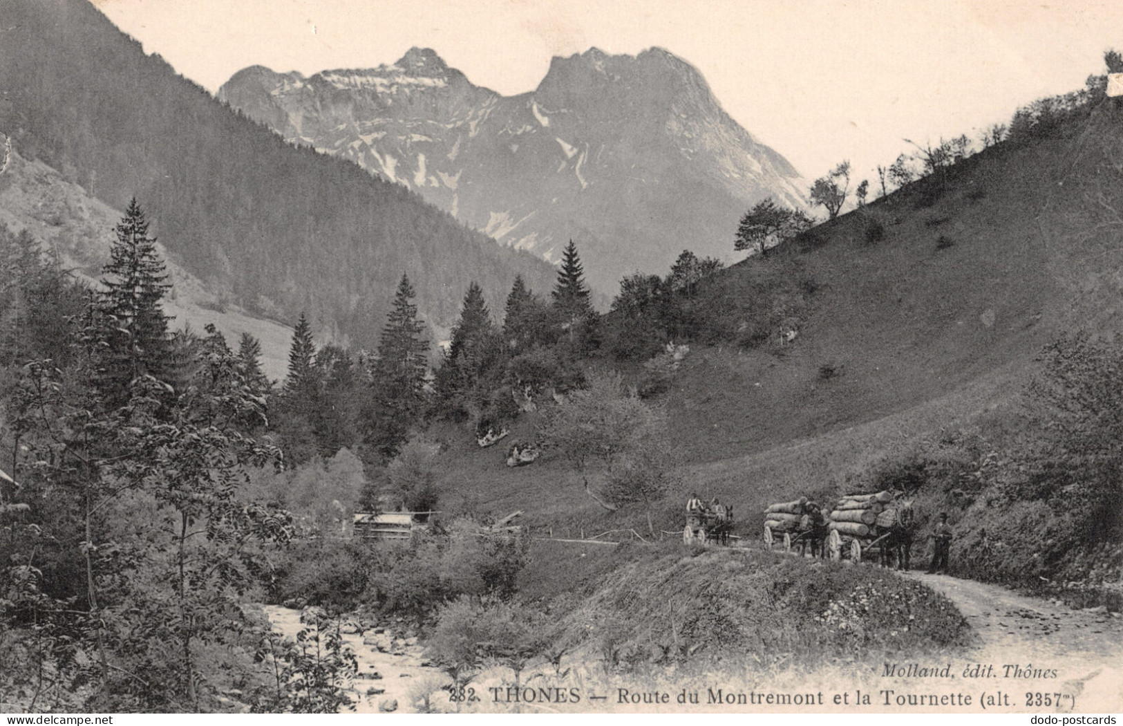 R332480 282. Thones. Route Du Montremont Et La Tournette. Molland - World