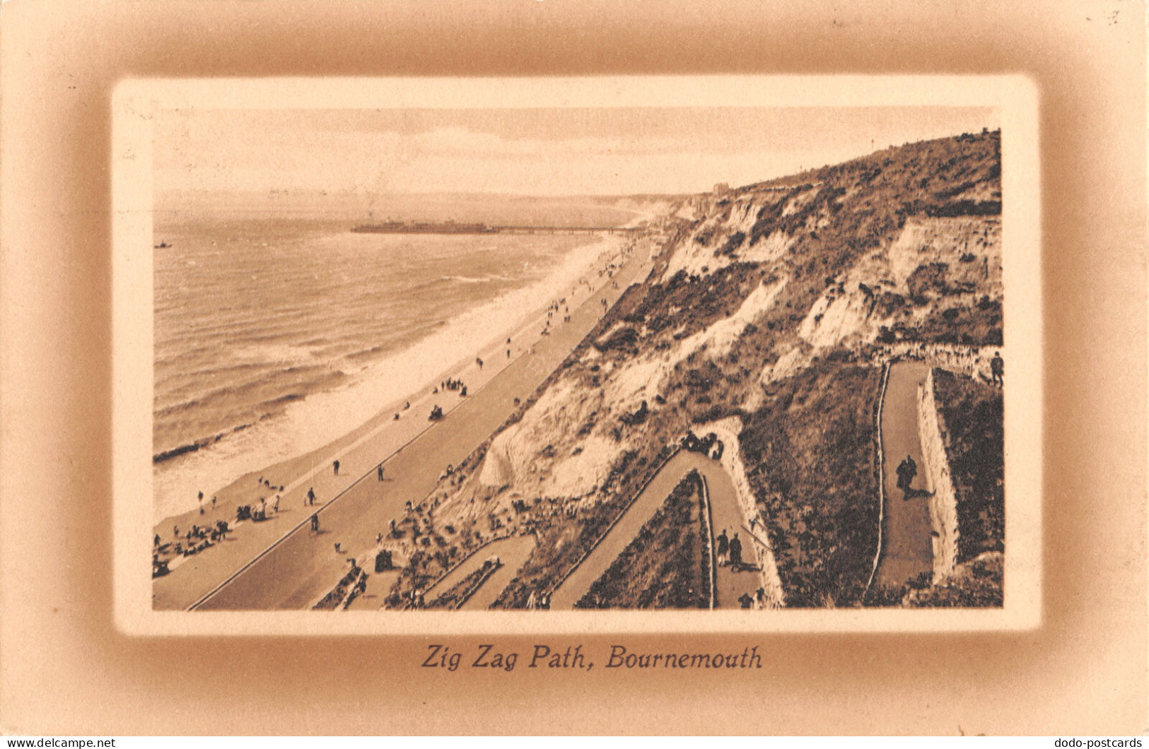 R332254 Zig Zag Path. Bournemouth. Valentines Series. 1910 - World