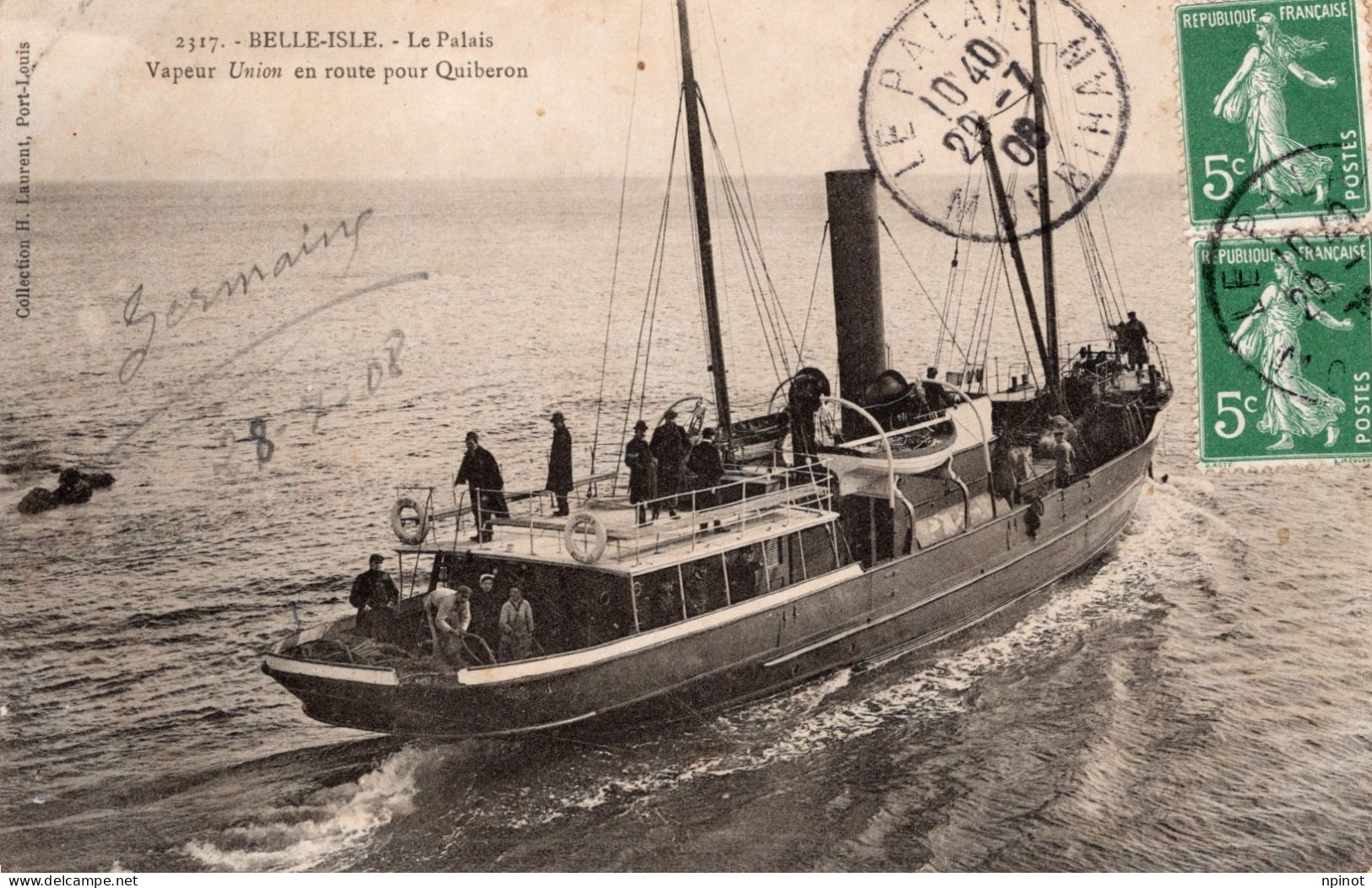 C P A  -  56  -  BELLE  ILE  -   Le  PALAIS Vapeur Union - Belle Ile En Mer