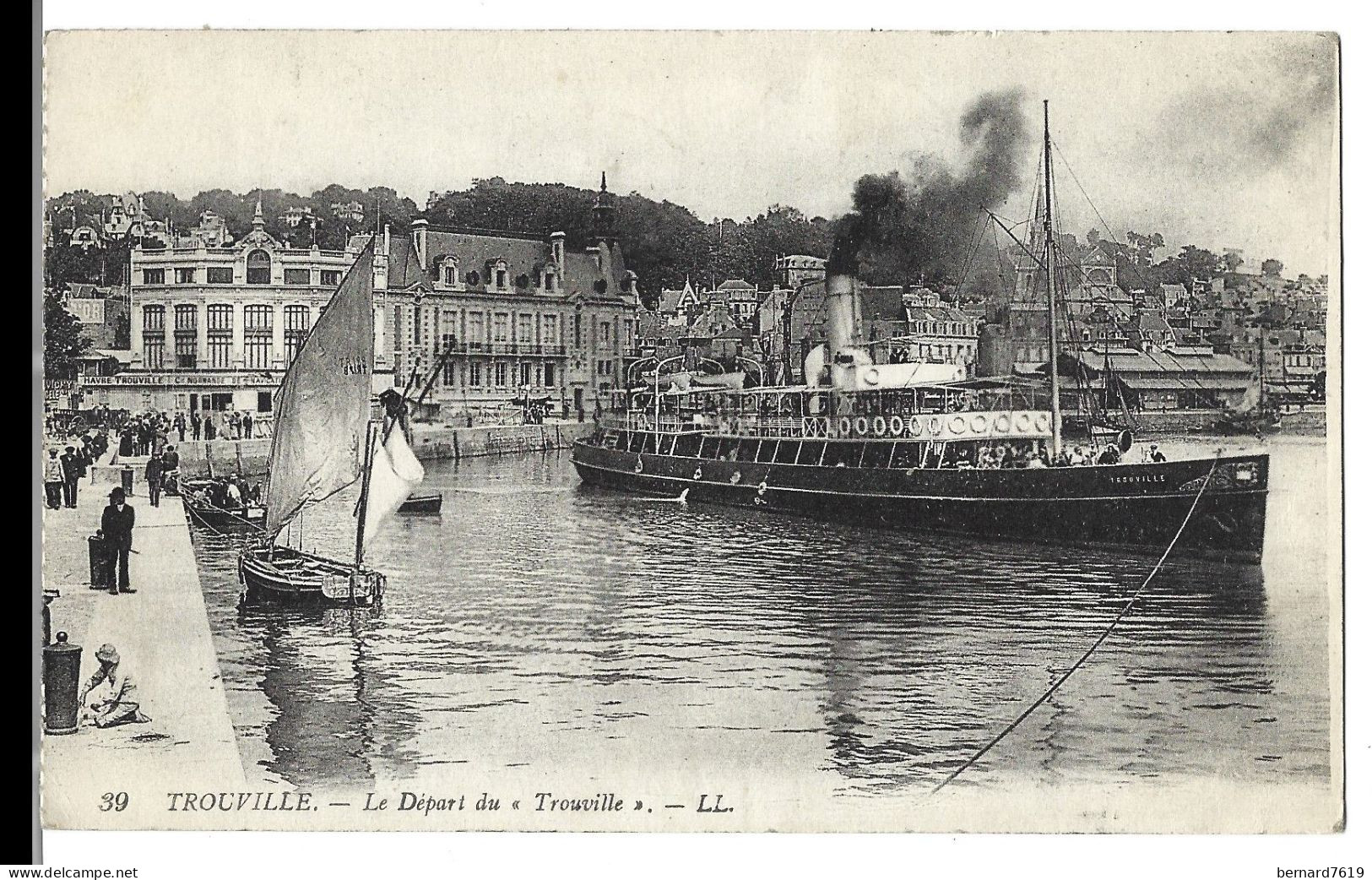 14  Trouville -  Le Depart Du Bateau Trouville - Trouville