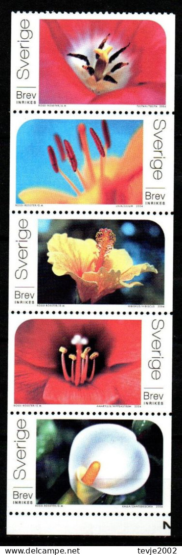 Schweden Sverige 2004 - Mi.Nr. 2387 - 2391 - Postfrisch MNH - Blumen Flowers - Sonstige & Ohne Zuordnung